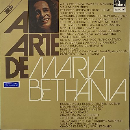 LP Maria Bethânia – A Arte De Maria Bethânia - Duplo
