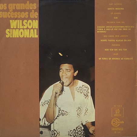 LP Wilson Simonal – Os Grandes Sucessos De Wilson Simonal - Groove/Samba