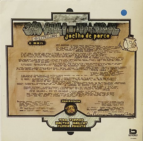 LP Joelho De Porco – São Paulo - 1554 / Hoje - Punk - 1991