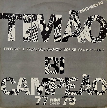 LP Equipe Jovem Pan, Coro Da Fiel – Timão Bi-Campeão (Trechos De Jogos Dos Campeonatos De 1954, 1977 E 1979)