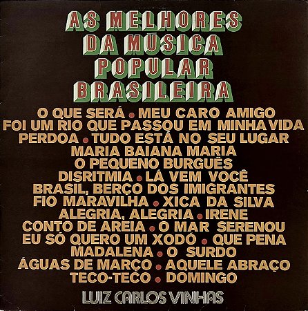 LP Luiz Carlos Vinhas – As Melhores Da Musica Popular Brasileira - 1977