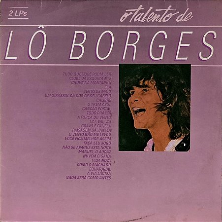 LP Lô Borges – O Talento De Lô Borges - Duplo
