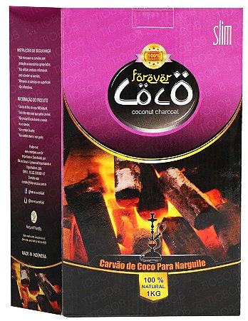 Carvão Forever Coco Slim 1kg