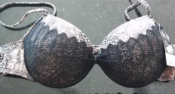 Conjunto animal print com renda detalhada aime lingerie