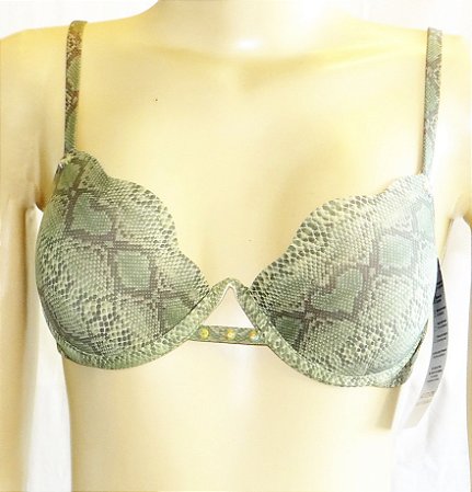 Conjunto estampa crôco esmeralda exclusivo aime lingerie