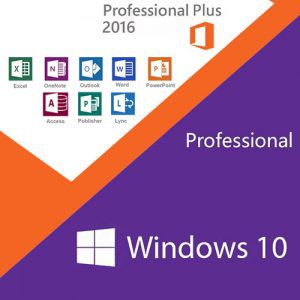 COMBO Microsoft Windows 10 Pro e Office 2016 Pro Plus 32/64 Bits Original + Nota Fiscal