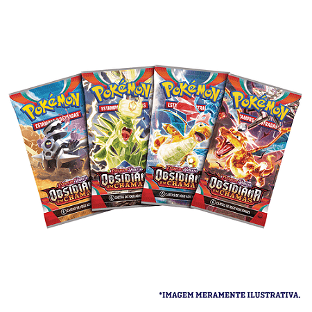 Booster Pokémon Escarlate e Violeta 3 Obsidiana em Chamas