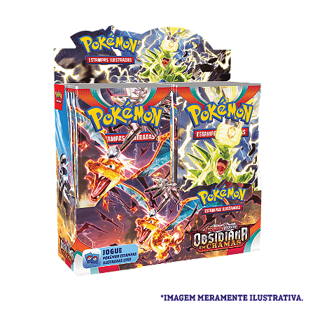 Pokémon Escarlate E Violeta 3 Obsidiana Em Chamas (box display)