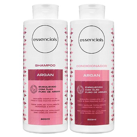Essencials Kit Shampoo e Condicionador Argan - (2x800 ml)