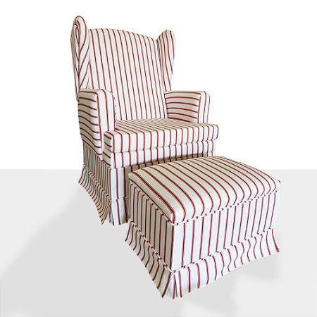 Poltrona de Amamentação com puff e Balanço