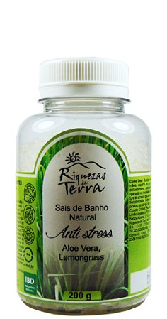 Sais de Banho Natural Antistress - Lemongrass 200g - OUTLET