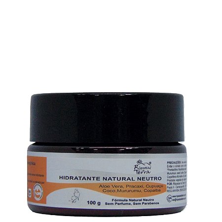 Creme Hidratante Natural Neutro 100g - Certificado IBD