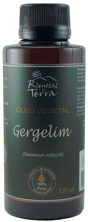 Óleo Vegetal de Gergelim 100% Puro - 120 ml