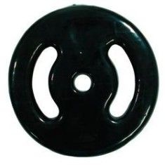 Anilha 15Kg Emborrachada Preta - Unid.