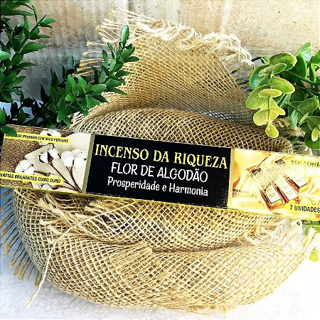 Incenso da Riqueza - Flor de Algodão