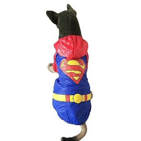 Capa de Chuva para Cachorro Superman Roupa Pet Inverno - Dog & Co |  Vestindo seu Pet com Estilo
