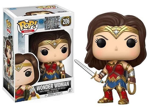 Funko Pop! Wonder Woman - Liga Da Justiça - #206