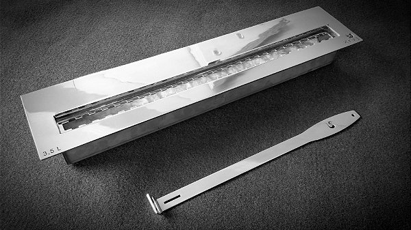 Queimador Inox 70cm COM REGULAGEM DE CHAMA
