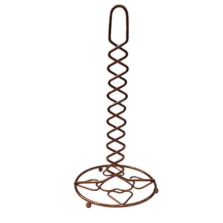 Porta Papel Toalha de Ferro Cromado Rose Gold