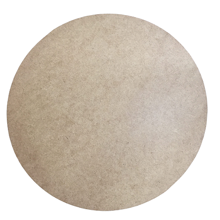 Base de Sousplast MDF em madeira Cru - 35x35 diâmetro