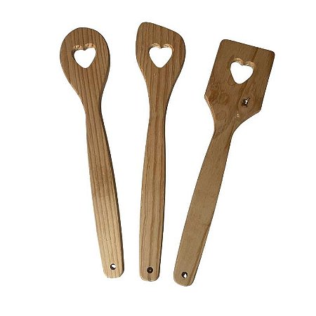 Colher de Madeira de Coração G