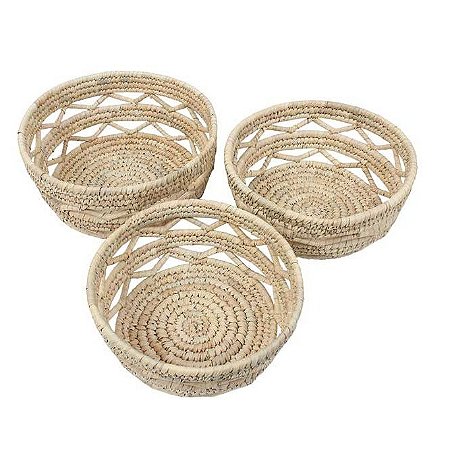 Cesto de Fruta de fibra Natural