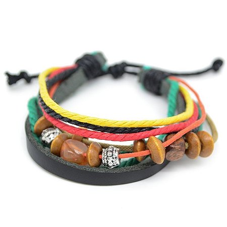 Pulseira Ajustável Reggae