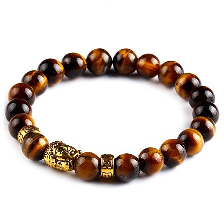 Pulseira Olho de Tigre Buddha