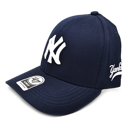 Boné NY Yankees Aba Curva - Azul Marinho