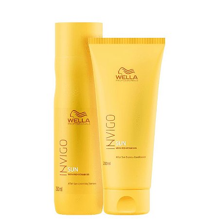 Shampoo 250ml + Condicionador 200ml Wella Invigo Sun