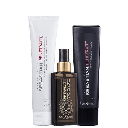 Kit Sebastian Penetraitt Shp 250ml Másk150ml e Dark Oil 95ml