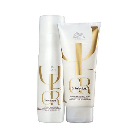 Kit Wella Shampoo 250ml Condicionador 200ml Oil Reflections