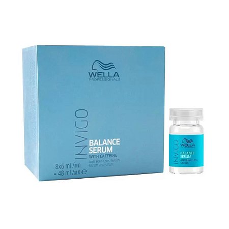 Kit Ampola Wella Invigo Balance Antiqueda 8x6ml