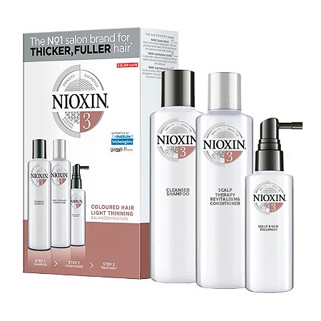 Nioxin System 3 Kit De Tratamento - Pequeno (3 Produtos)