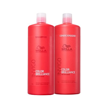 Kit Wella Color Brilliance Shampoo e Condicionador de 1000ml