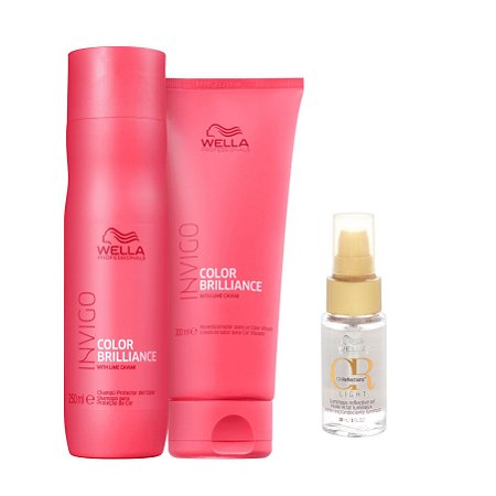 Kit Wella Invigo Color Brilliance + Oil Reflections Light