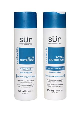 Kit Shampoo 250ml + Condicionador 250ml SUR Total Nutrition