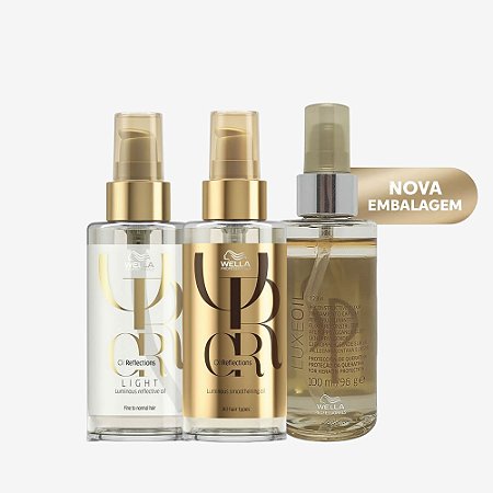 Kit Wella Luxuoso 2 Oil Reflections + 1 Luxe Oil Sp