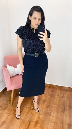 Saia lápis midi