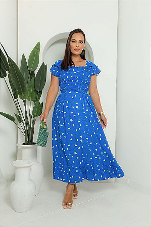 VESTIDO ARIANE AZUL LIBERTY