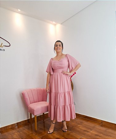 VESTIDO LUANA POÁ ROSE