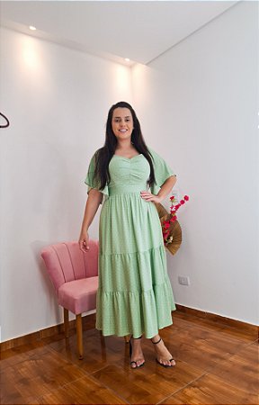 VESTIDO LUANA POÁ VERDE