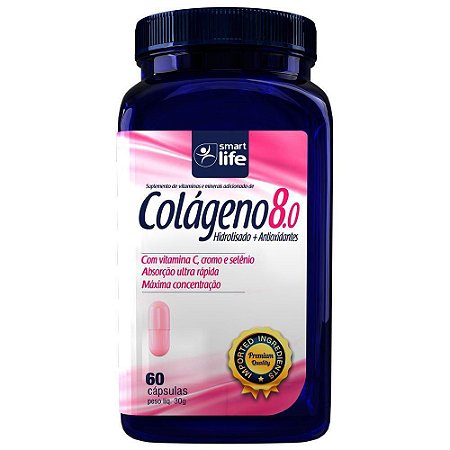 Colágeno 8.0 Hidrolisado + Antioxidantes 120g - Smart Life 108g