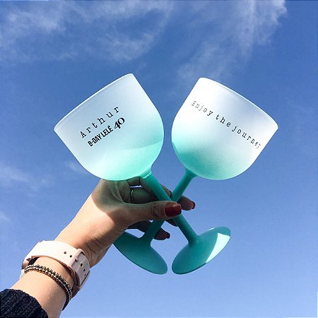 Taça de Gin Azul Tiffany
