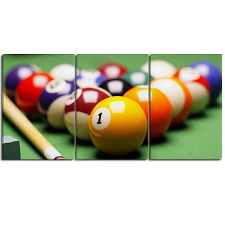 Quadro Decorativo Sinuca Snooker Bilhar Bar Salas De Jogos 8 Ball