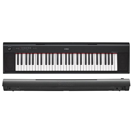 Teclado Yamaha Piaggero NP-12 Preto 5/8 Oitavas NP12 - Click Music