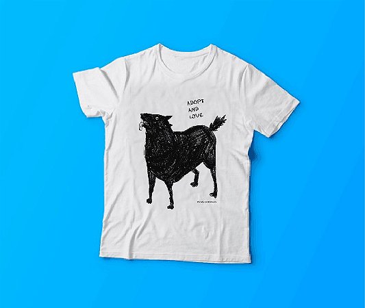 camiseta adote cão