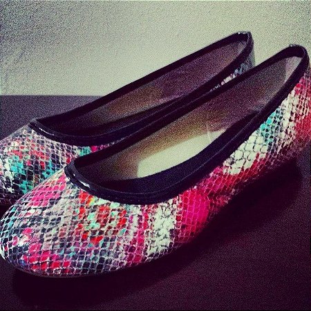 sapatilha cobra rosa