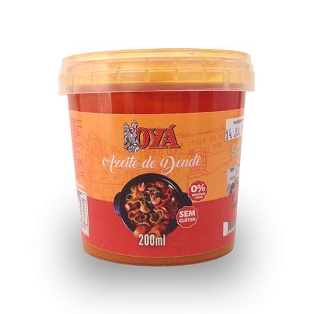 Azeite de dendê Puro OYÁ - Pote 200ml