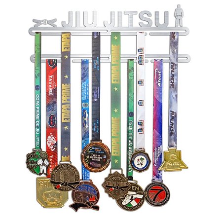 Porta Medalhas Jiu Jitsu Faixa